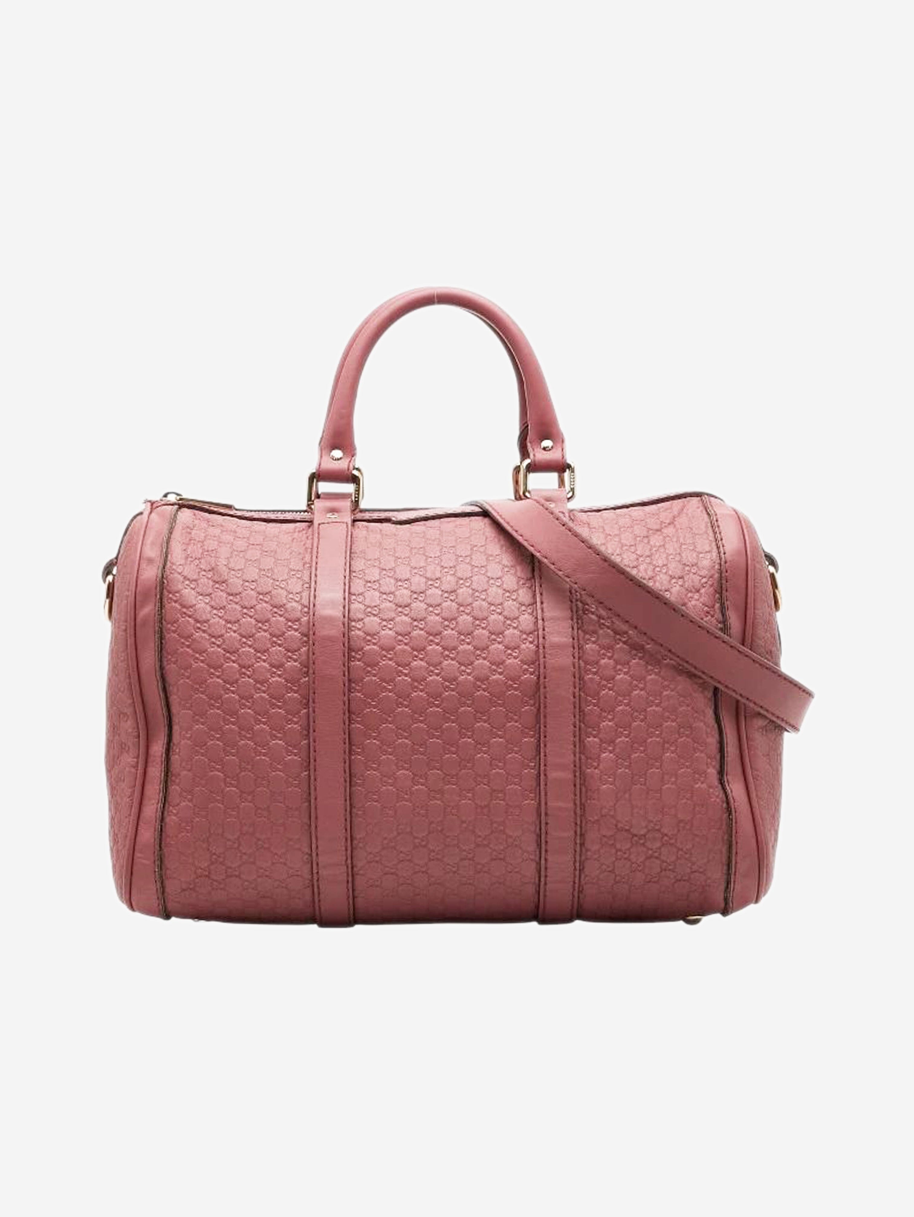 Dusty pink Micro Guccissima leather 2way Boston bag Luggage & Travel Bags Gucci 