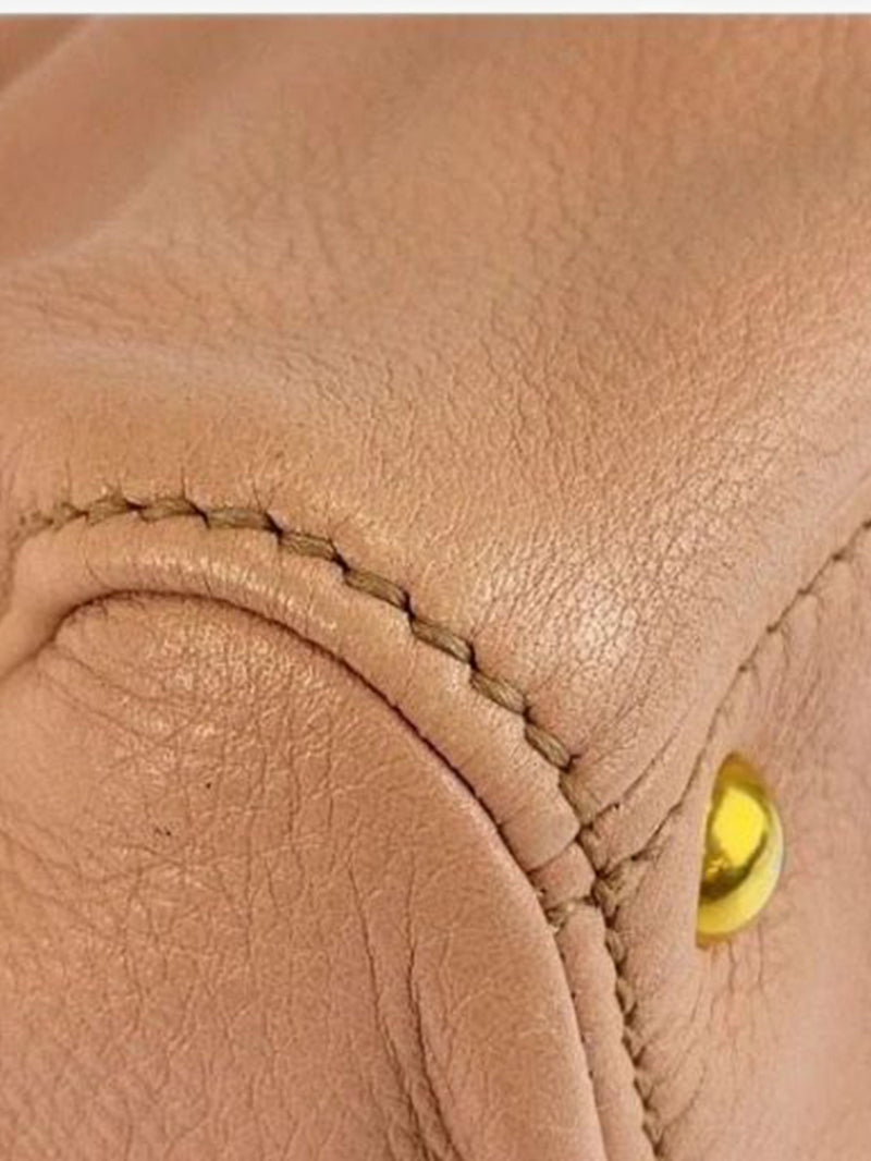 Pink Vitello leather 2way bag Top Handle Bags Miu Miu 