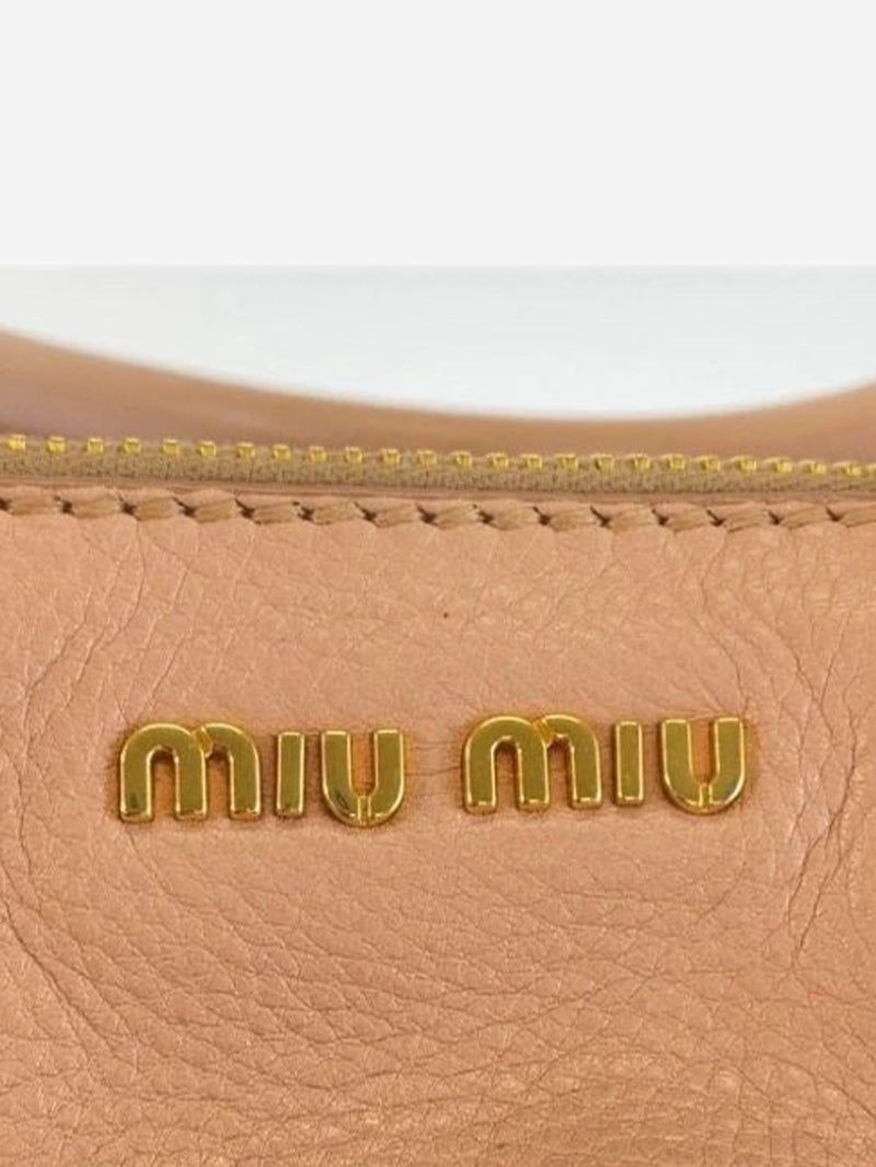 Pink Vitello leather 2way bag Top Handle Bags Miu Miu 