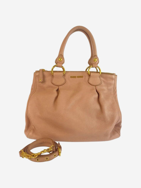Pink Vitello leather 2way bag product image