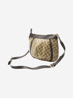 Brown GG canvas coated shoulder bag Shoulder bags Gucci 