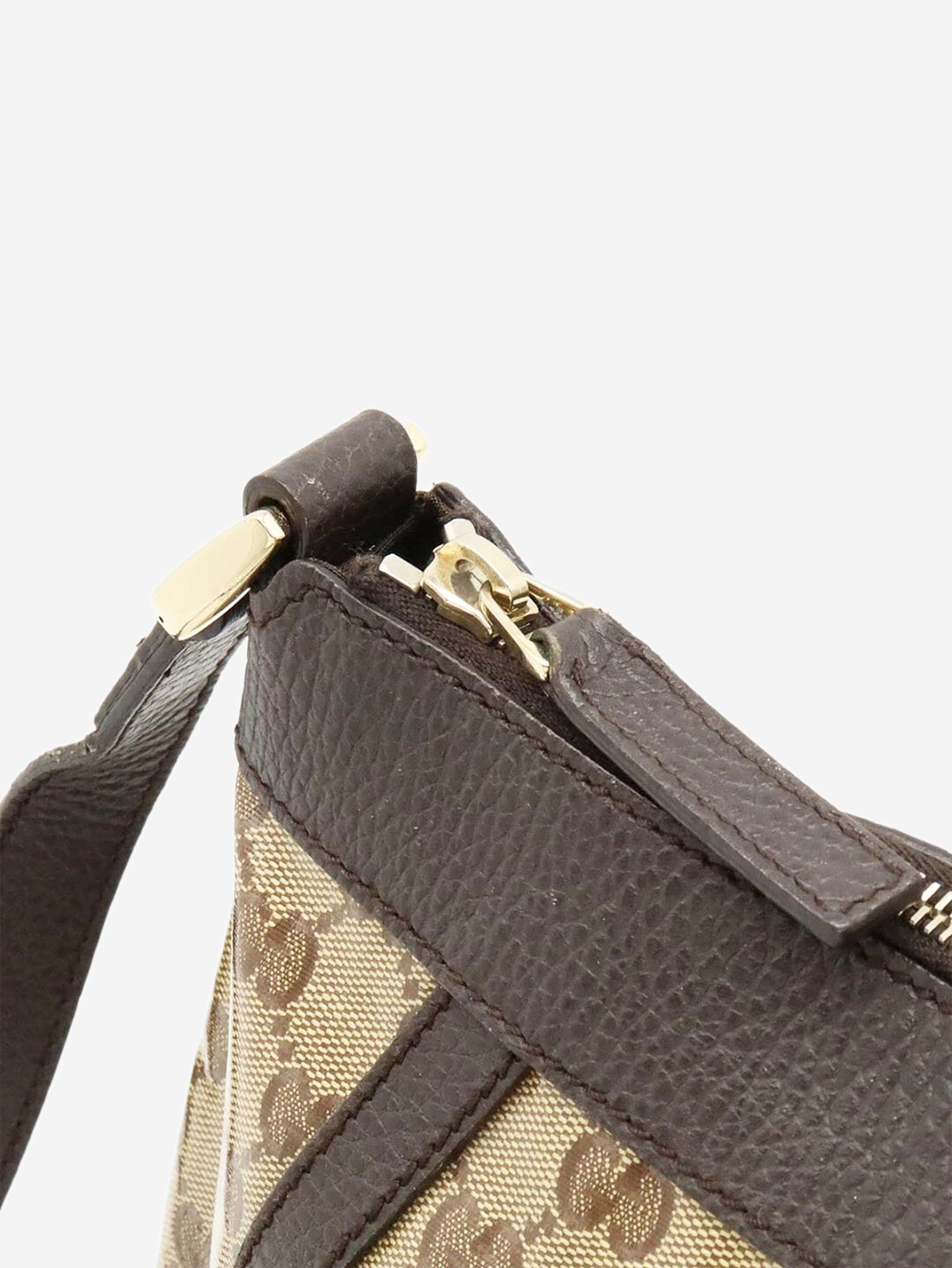 Brown GG canvas coated shoulder bag Shoulder bags Gucci 