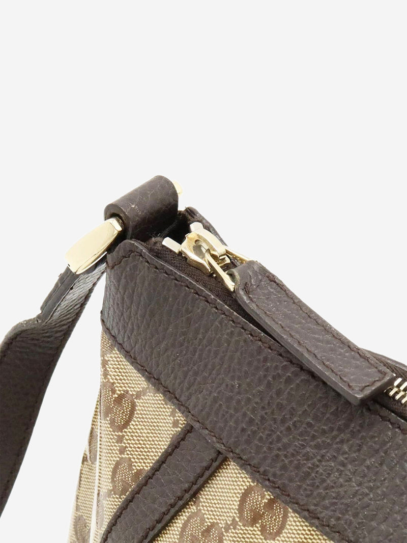 Brown GG canvas coated shoulder bag Shoulder bags Gucci 