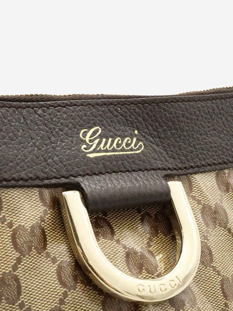 Brown GG canvas coated shoulder bag Shoulder bags Gucci 