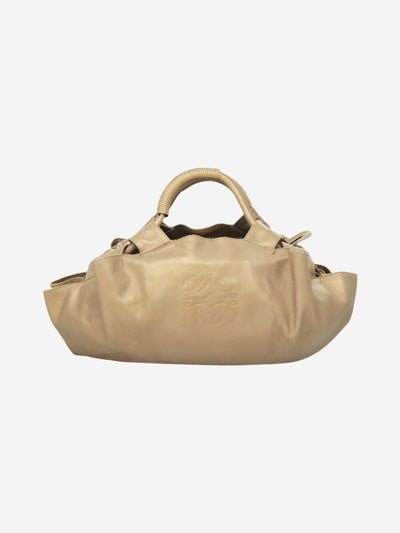 Gold Nappa Aire Anagram bag Top Handle Bags Loewe 