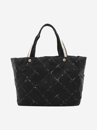 Black vintage 2000 Travel Line nylon tote bag Tote Bags Chanel 