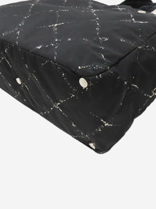 Chanel Black vintage 2000 Travel Line nylon tote bag