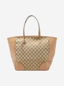 Gucci Beige GG canvas tote bag