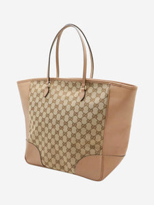 Gucci Beige GG canvas tote bag