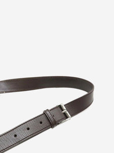 Gucci Brown GG Supreme canvas and leather shoulder bag