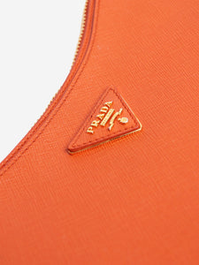 Prada Orange Saffiano hobo bag