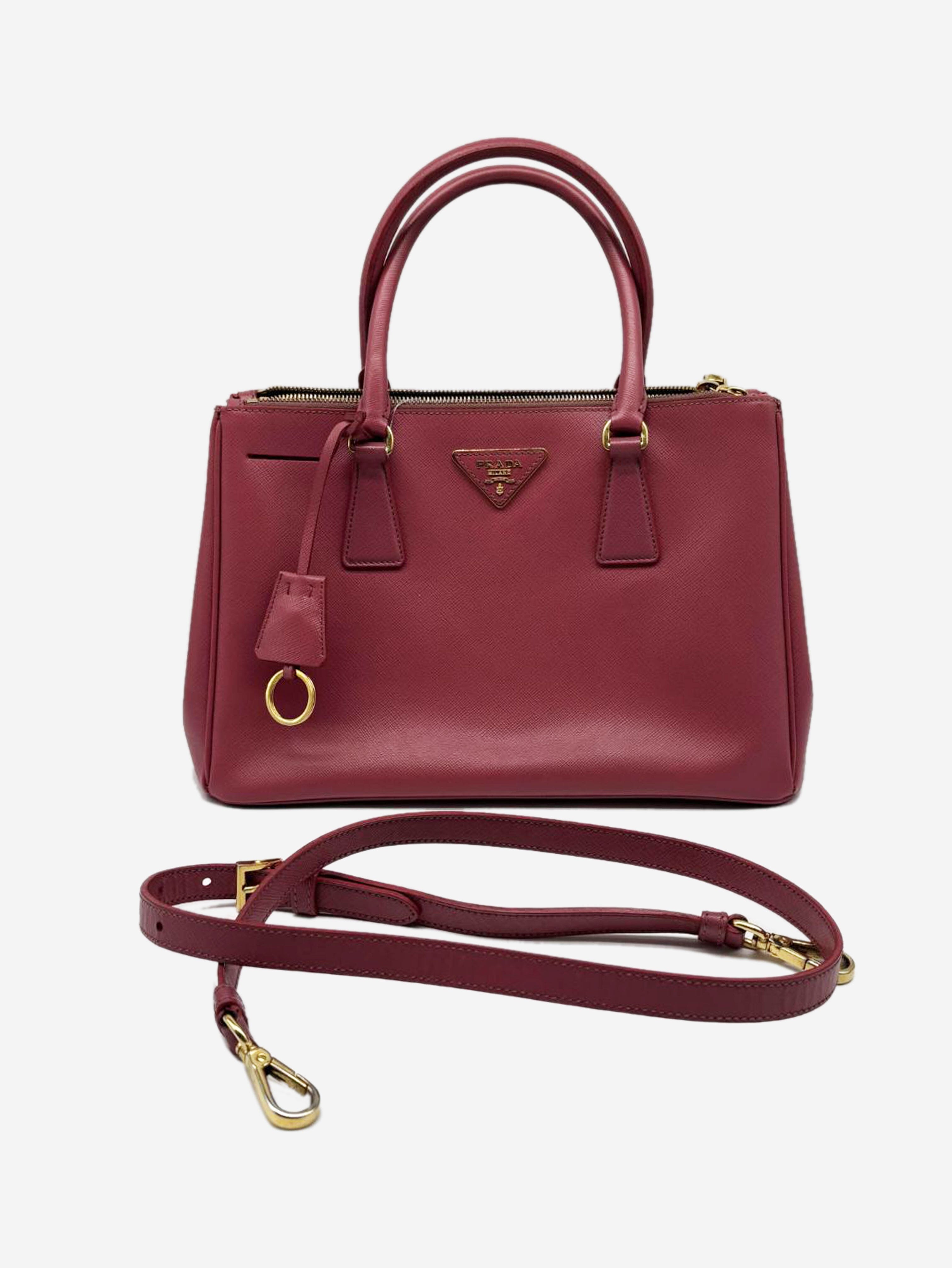 Pink small Saffiano leather Galleria 2way bag Shoulder bags Prada 