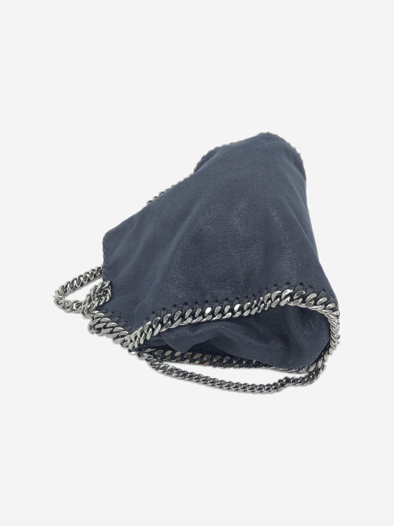 Navy Falabella chain shoulder bag