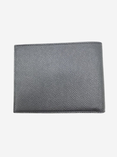 Black grained leather 2 folds wallet Wallets, Purses & Small Leather Goods Bvlgari 