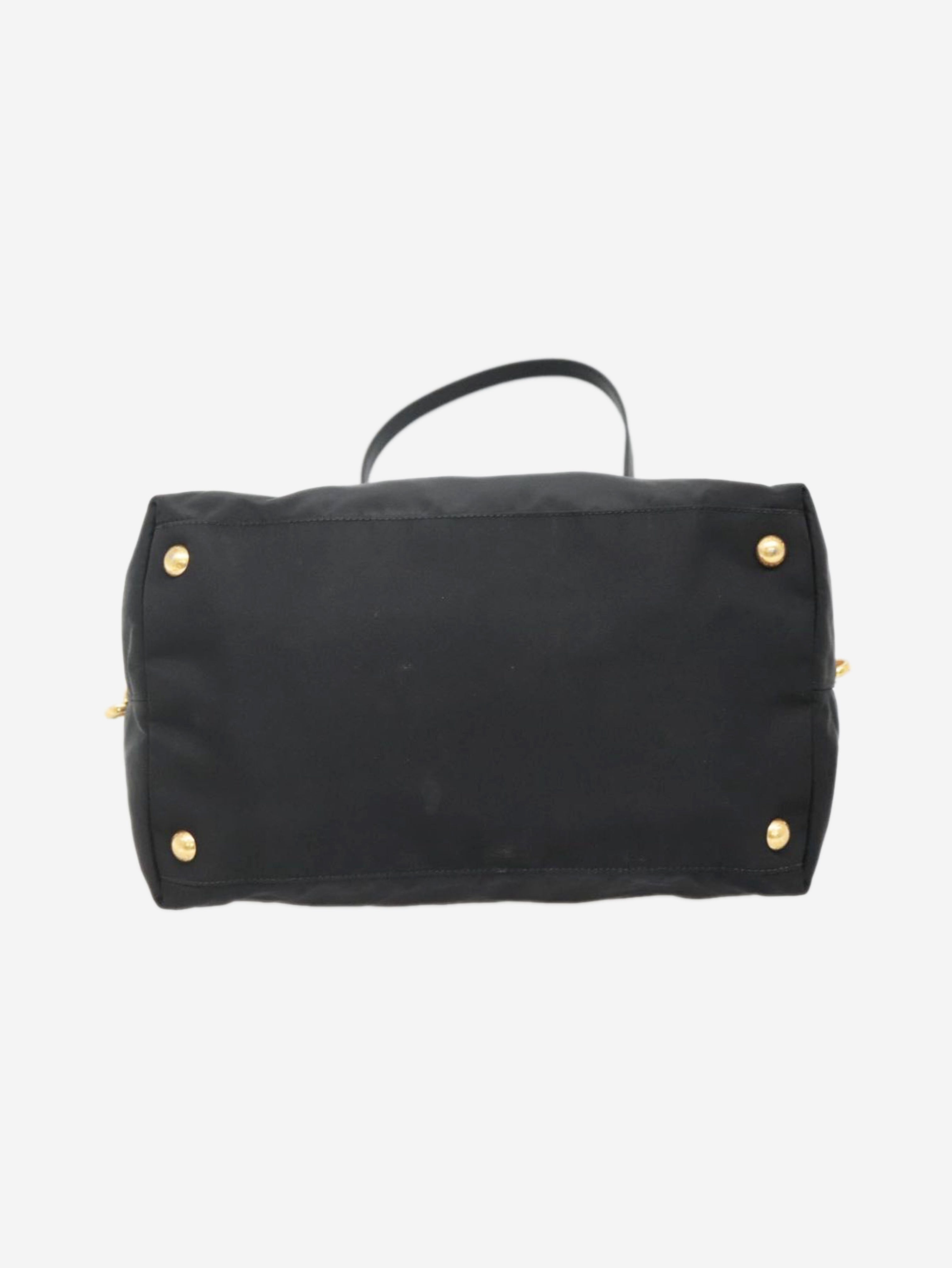 Black nylon 2way tote bag Shoulder bags Prada 