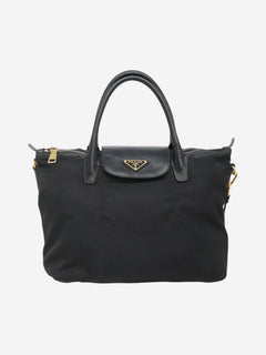 Black nylon 2way tote bag Shoulder bags Prada 