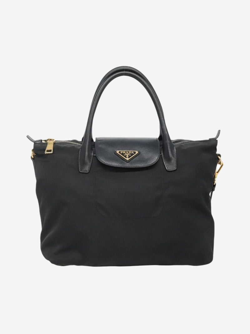 Black nylon 2way tote bag Shoulder bags Prada 