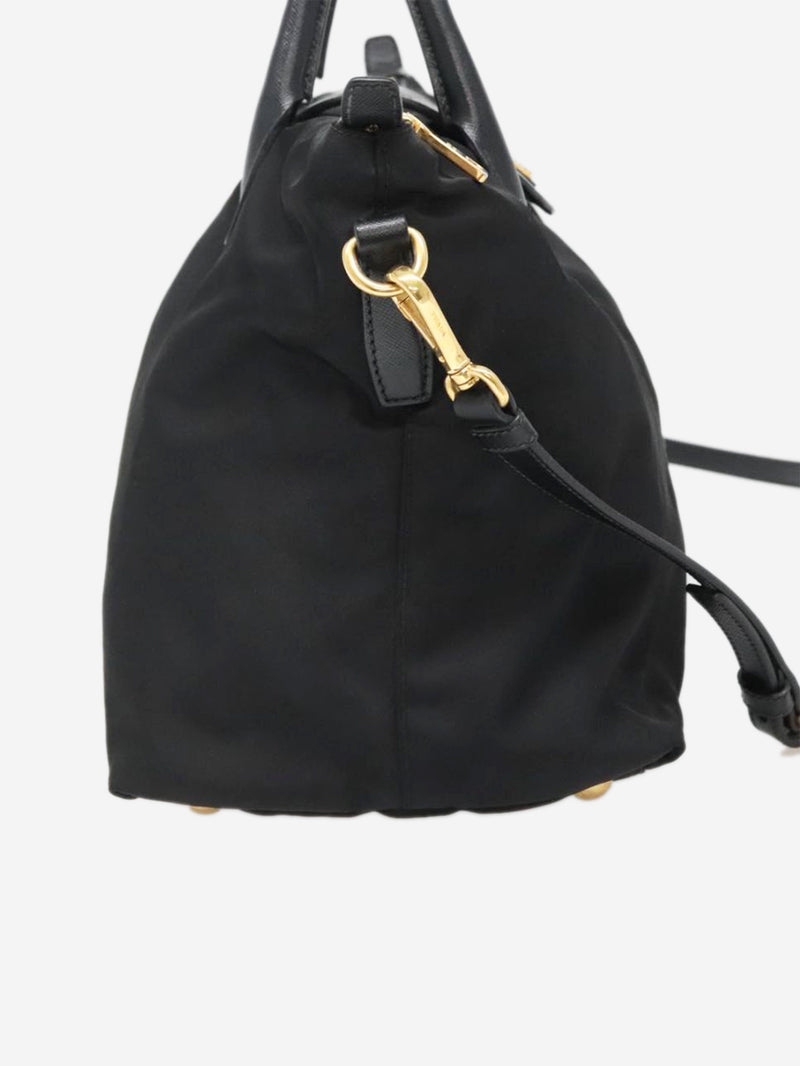 Black nylon 2way tote bag Shoulder bags Prada 