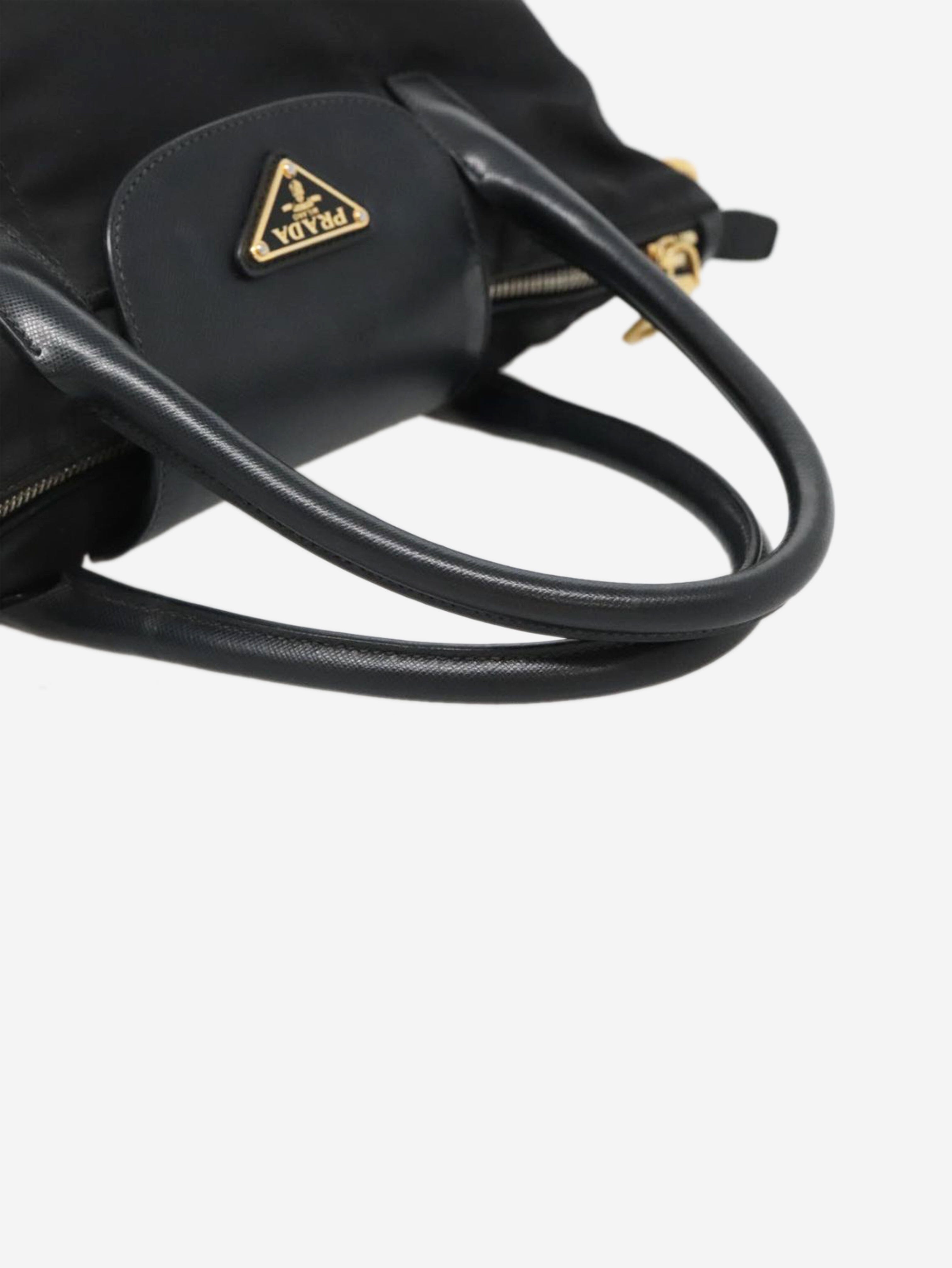 Black nylon 2way tote bag Shoulder bags Prada 