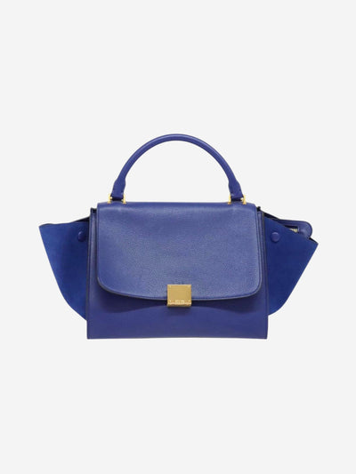 Blue Trapeze leather shoulder bag