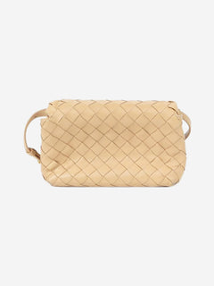Blush Intrecciato leather flap bag Cross-body Bags Bottega Veneta 