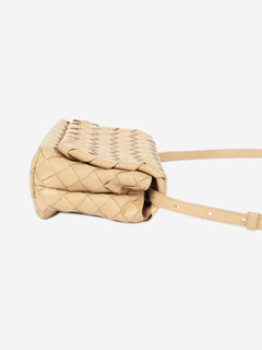 Blush Intrecciato leather flap bag Cross-body Bags Bottega Veneta 