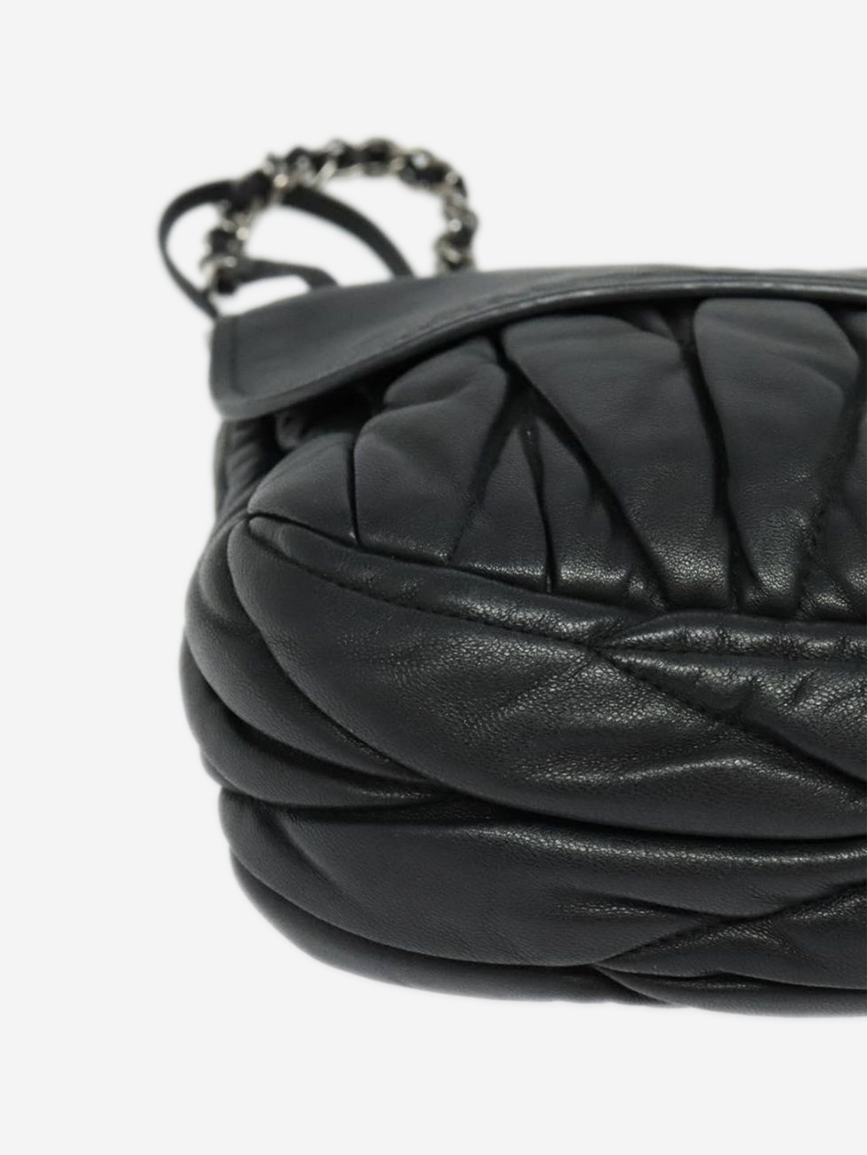 Black Matelasse leather chain bag Shoulder bags Miu Miu 