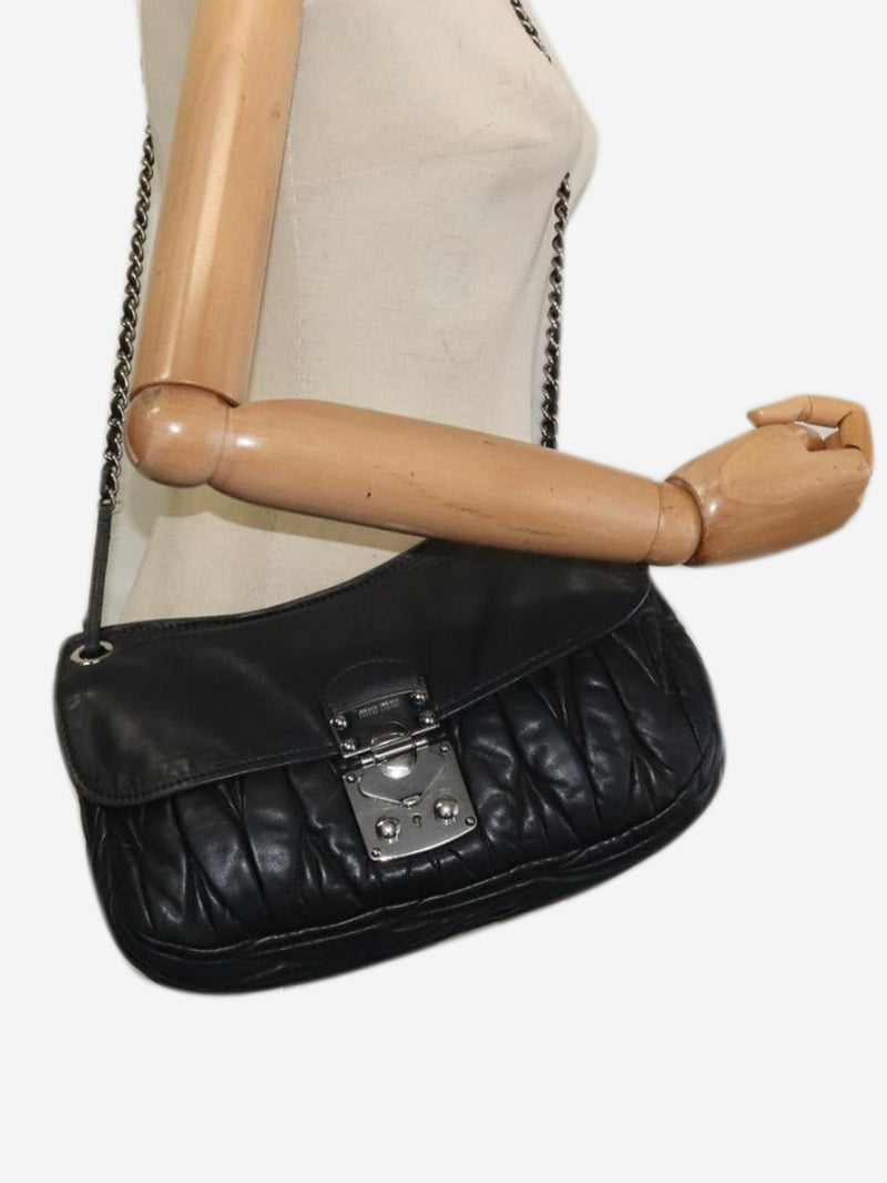 Black Matelasse leather chain bag Shoulder bags Miu Miu 