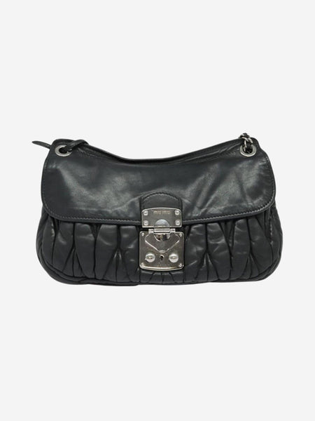Black Matelasse leather chain bag alternate image