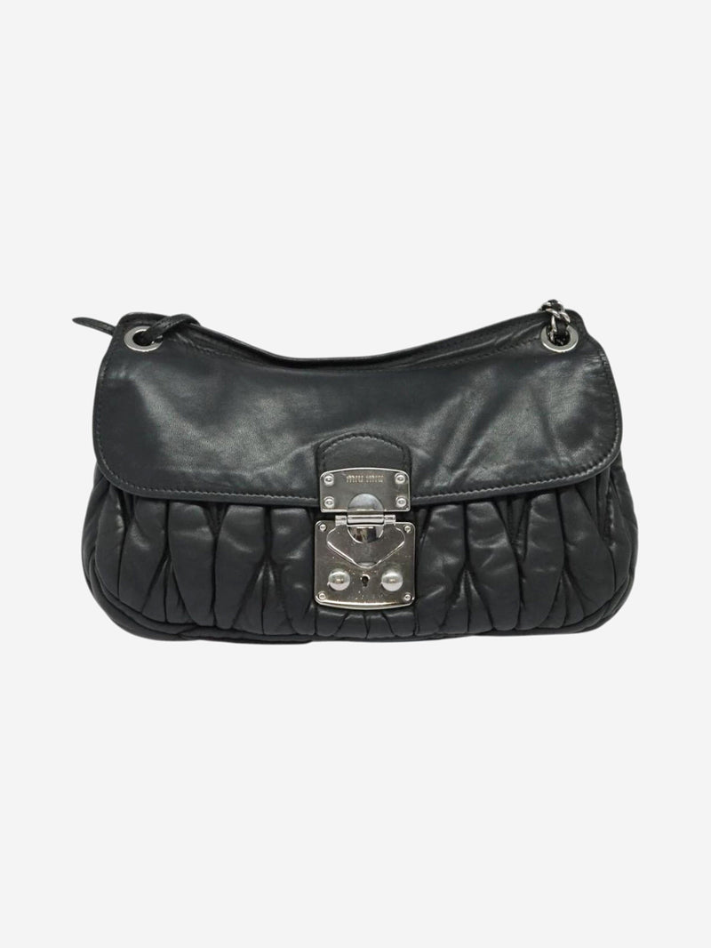 Black Matelasse leather chain bag Shoulder bags Miu Miu 