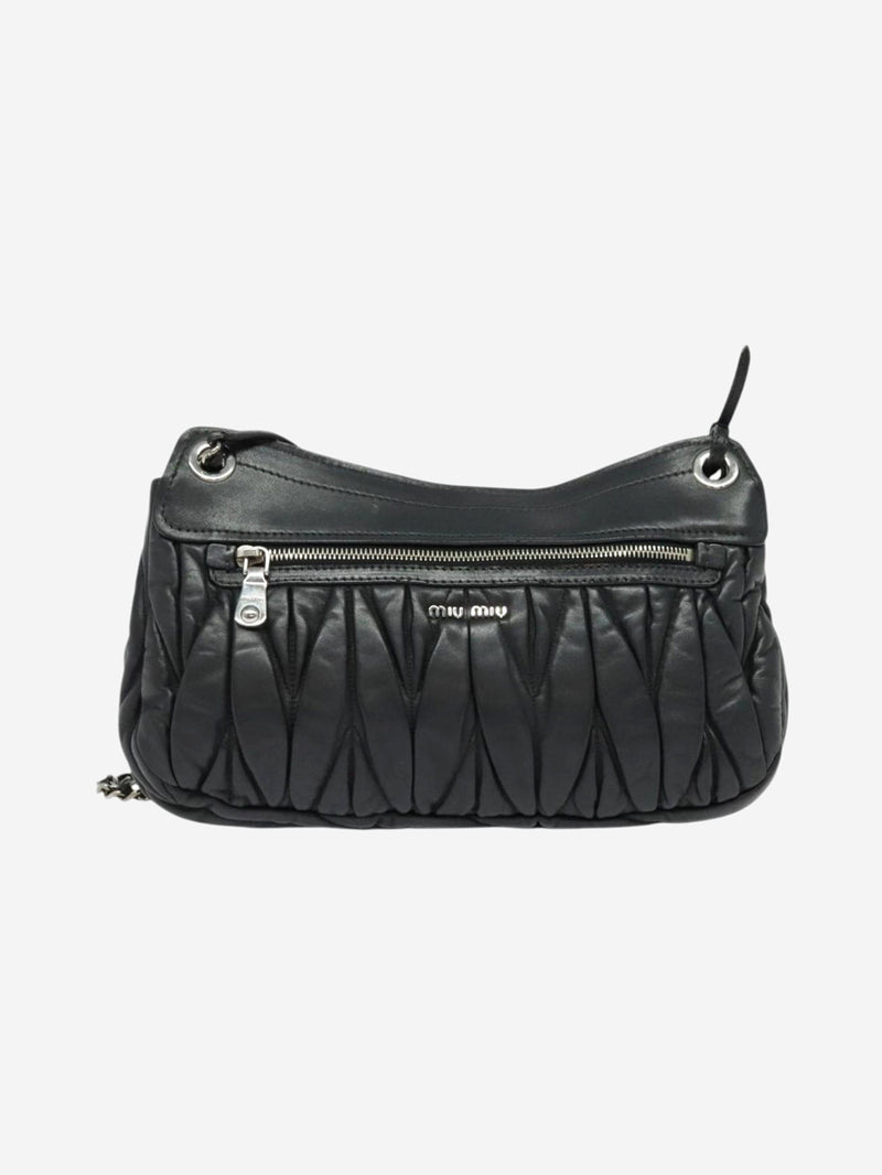 Black Matelasse leather chain bag Shoulder bags Miu Miu 