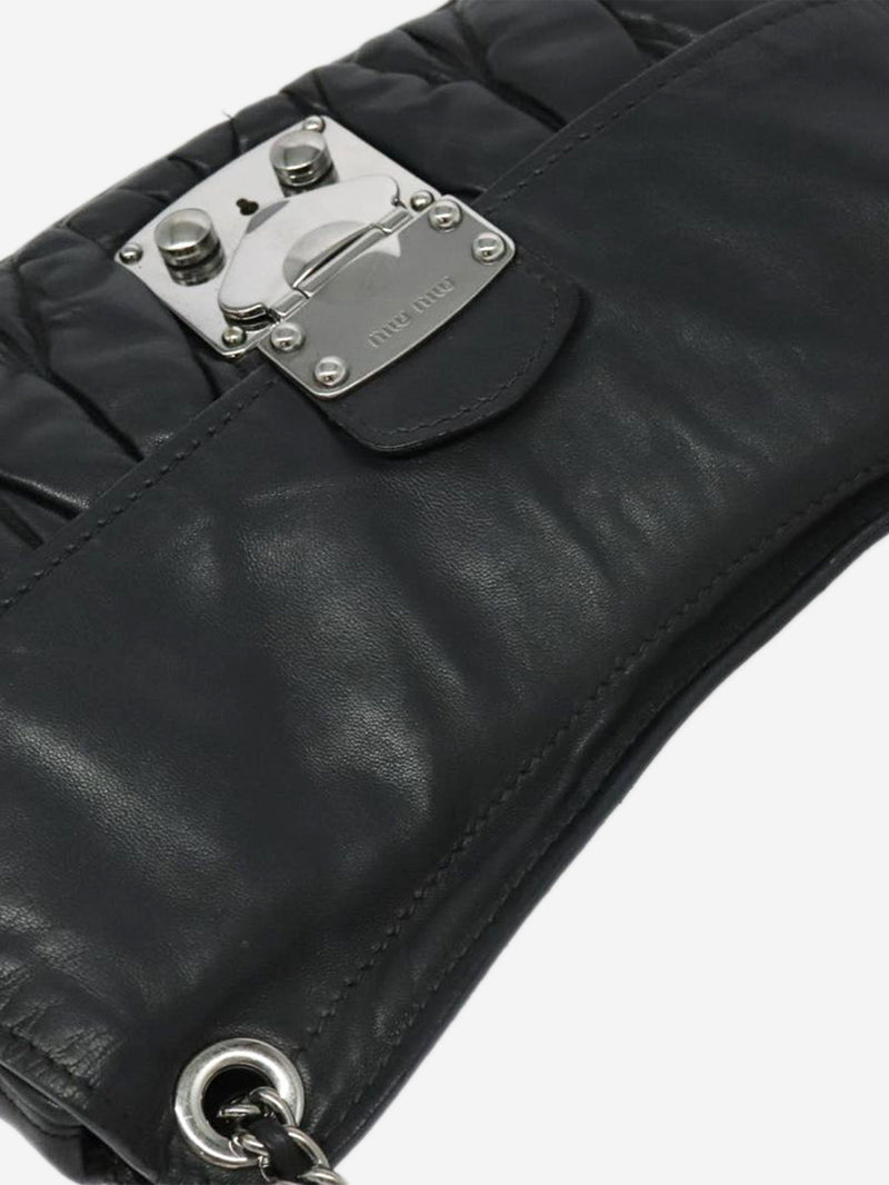 Black Matelasse leather chain bag Shoulder bags Miu Miu 