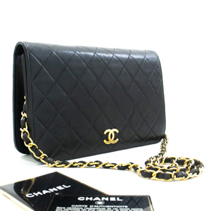 Chanel Black vintage 2000-2002 full-flap chain shoulder bag