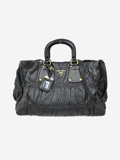 Black Matelasse leather 2way bag Shoulder bags Prada 