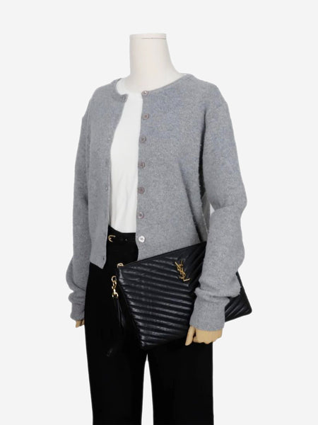 Black Cassandre Matelasse tablet pouch alternate image
