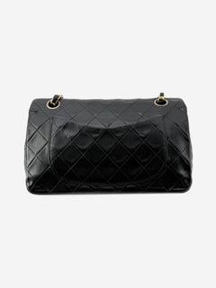 Black vintage 1991 lambskin Classic Double Flap bag Shoulder bags Chanel 