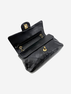 Black vintage 1991 lambskin Classic Double Flap bag Shoulder bags Chanel 