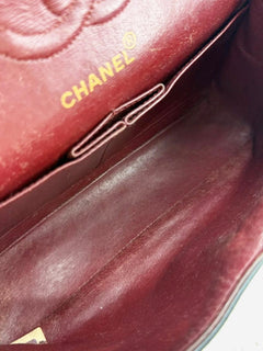 Black vintage 1991 lambskin Classic Double Flap bag Shoulder bags Chanel 