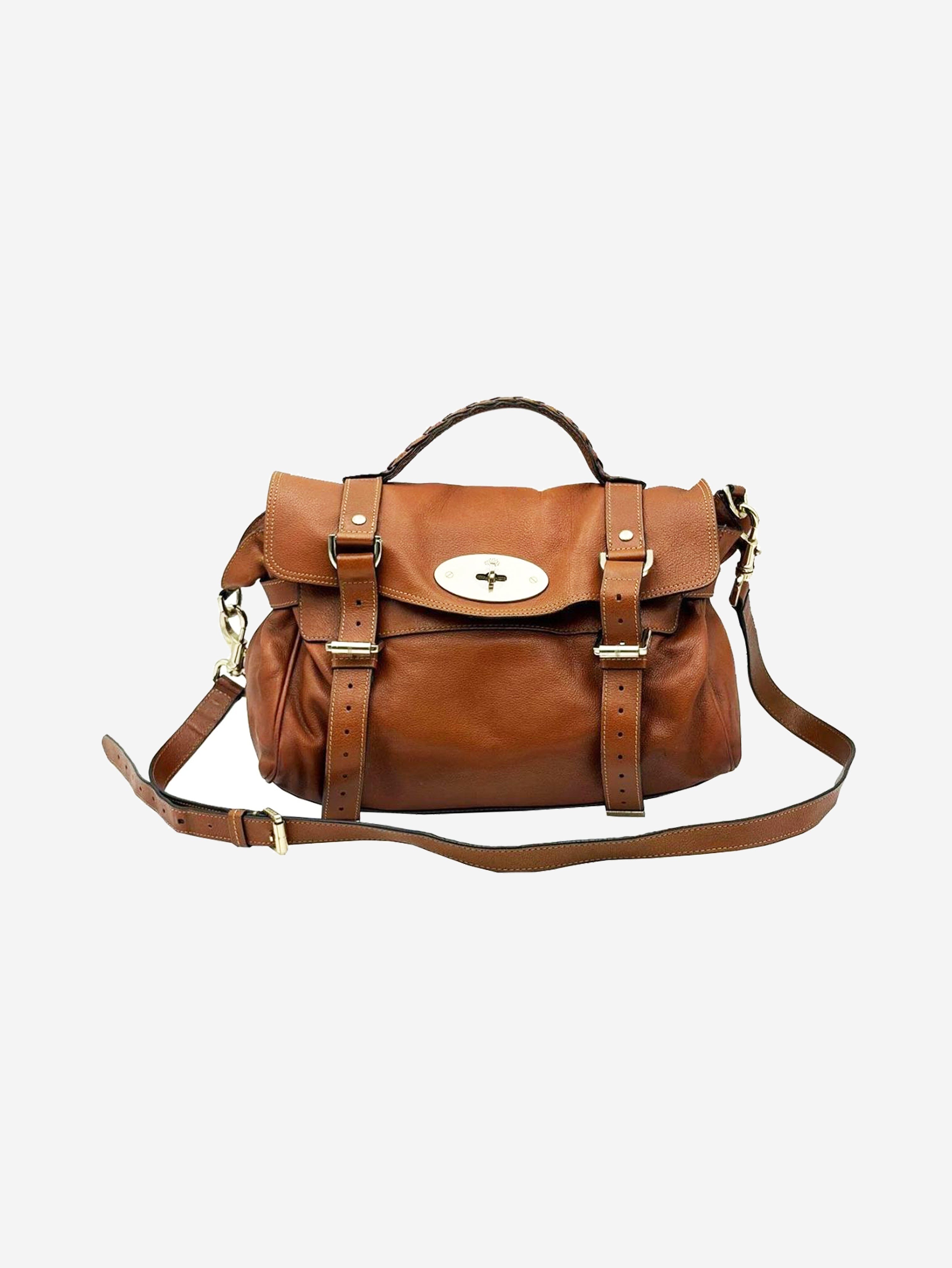 Brown Alexa leather 2way satchel bag Shoulder bags Mulberry 
