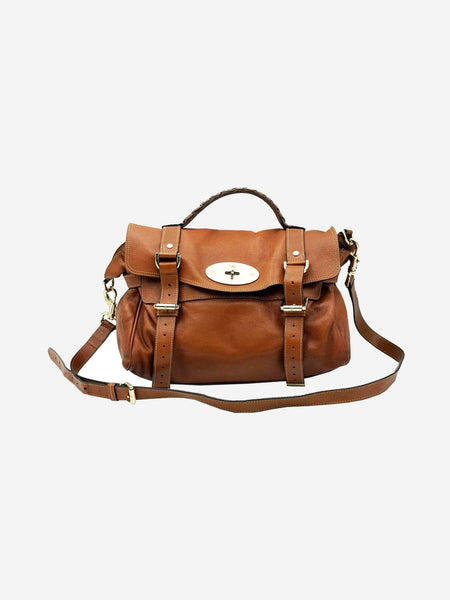 Brown Alexa leather 2way satchel bag product image