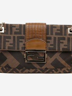 Brown Zucca Baguette bag Shoulder bags Fendi 