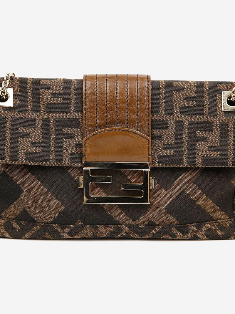 Brown Zucca Baguette bag Shoulder bags Fendi 