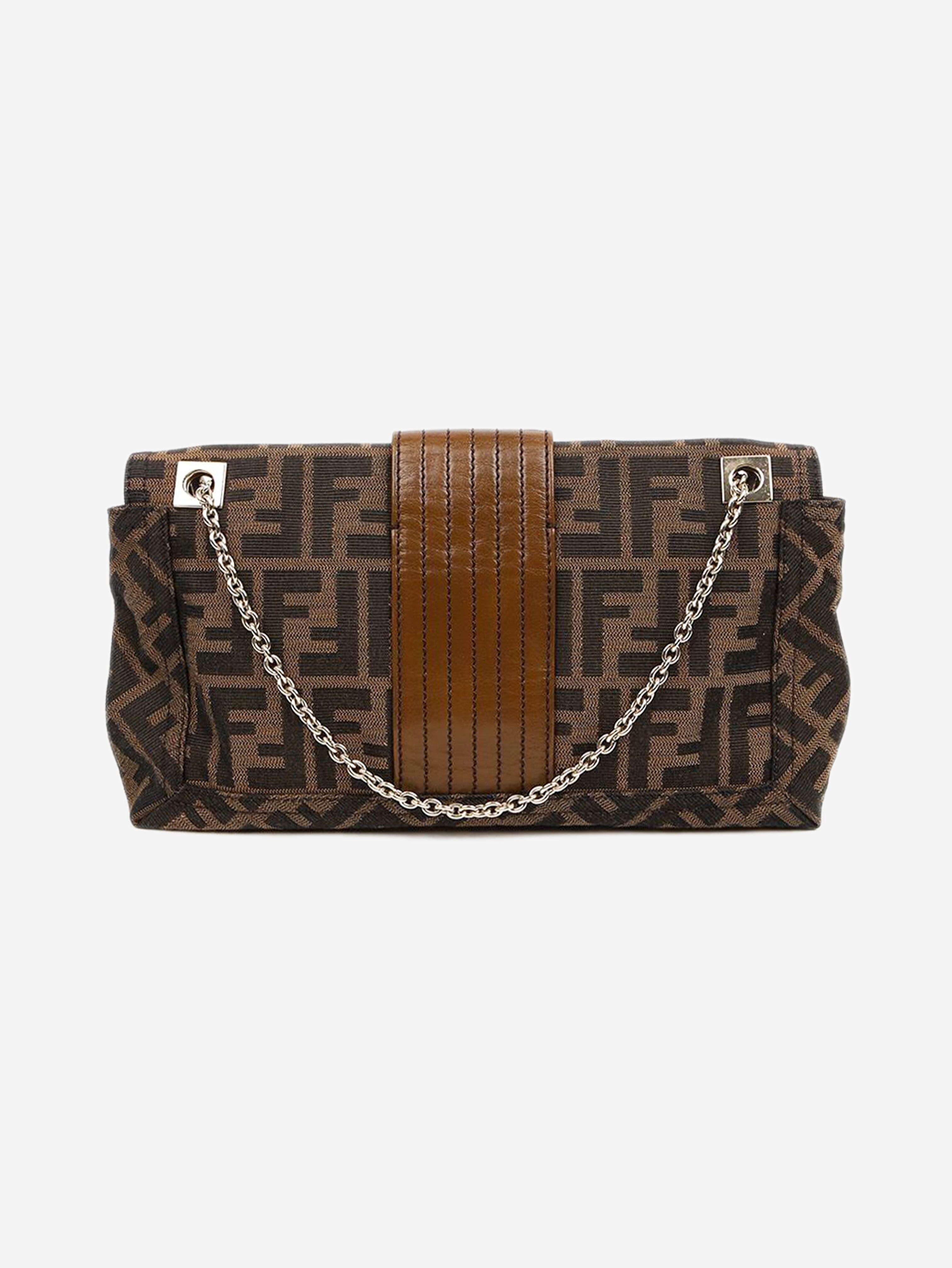 Brown Zucca Baguette bag Shoulder bags Fendi 