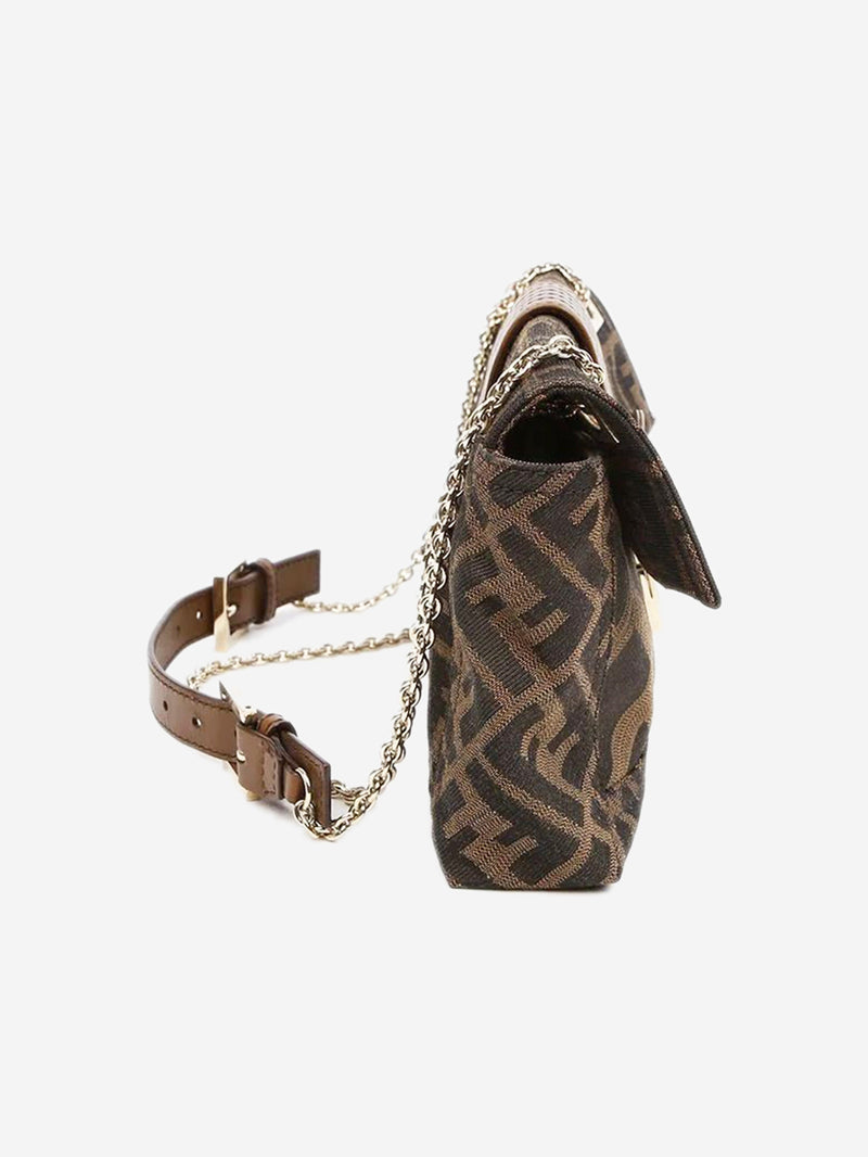 Brown Zucca Baguette bag Shoulder bags Fendi 