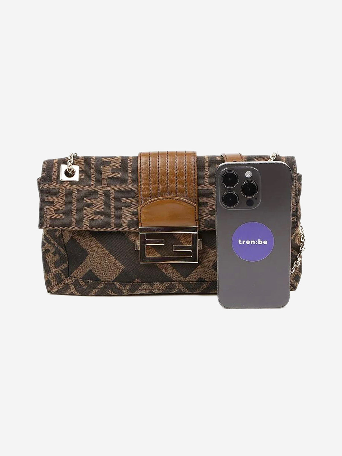Brown Zucca Baguette bag Shoulder bags Fendi 