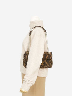 Brown Zucca Baguette bag Shoulder bags Fendi 