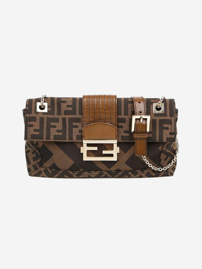 Brown Zucca Baguette bag Shoulder bags Fendi 
