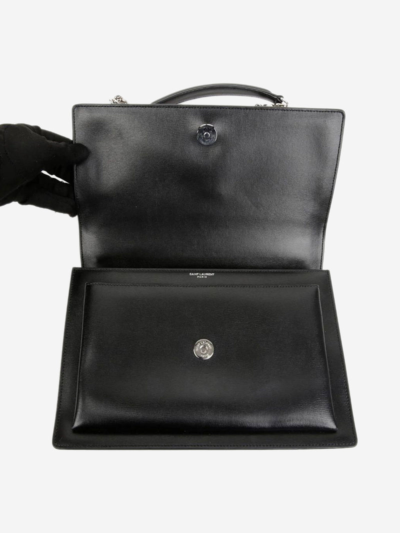 Black leather Sunset bag Cross-body bags Saint Laurent 