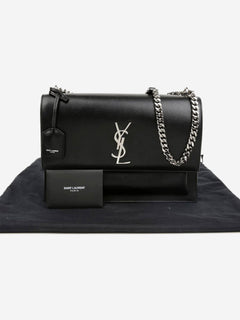 Black leather Sunset bag Cross-body bags Saint Laurent 