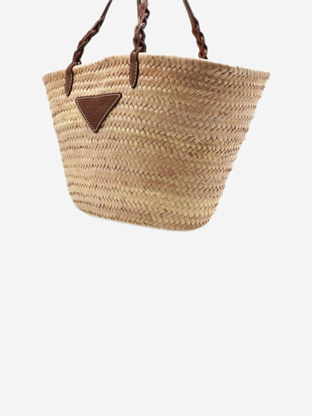 Neutral woven Palm tote alternate image